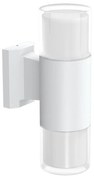 Applique Cilindrica Bidirezionale Bianca IP54 con 2 basi GU10