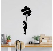 Decorazione da muro 100x34 cm bambina metallo