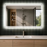 Artforma specchio bagno LED rettangolare, retroilluminato e su misura, realizzato nelle tue dimensioni | moderno, 50–200 × 50–100 cm | L49