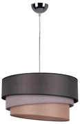 Duolla - Lampadario a sospensione con filo TRIO 1xE27/40W/230V diametro 45 cm antracite/grigio/marrone