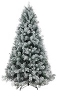 Albero di Natale artificiale innevato Elsa verde H 180 cm x Ø 108 cm