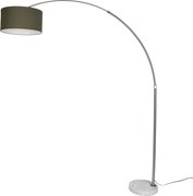 Lampada da terra in acciaio con paralume verde scuro 50 cm - XXL