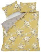 Biancheria da letto gialla con motivo floreale , 135 x 200 cm Canterbury - Catherine Lansfield