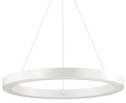 Sospensione Moderna Oracle Alluminio-Plastiche Bianco Led 33W 3000K D60Cm