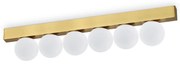 Plafoniera Contemporanea Ping Pong Metallo Ottone Led Integrato 18W 3000K Ip20