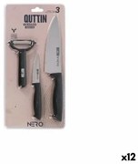 Set da Cucina Quttin Nero Nero 3 Pezzi (12 Unità)