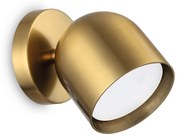 Applique Da Parete Contemporaneo Dodo Metallo Ottone 1 Luce Gx53 15W 3000K Ip20