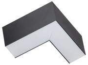 Angolo LED luminoso 8W per Lampade Lineari CCT Nero