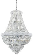 Lampadario Classico Dubai Metallo-Cristallo Cromo 24 Luci E14