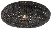 Plafoniera retrò nera 50 cm - Lina