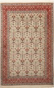 Isfahan Tappeto persiano 140 x 210 Rosso (Iran) Annodato A Mano