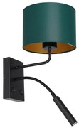 Lampada da parete ARDEN 1xE27/60W+1xG9/8W/230V verde/oro