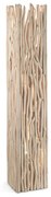 Piantana Industrial-Minimal Driftwood Legno Marrone 2 Luci E27