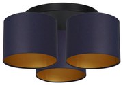 Lampadario a plafone ARDEN 3xE27/60W/230V viola/oro