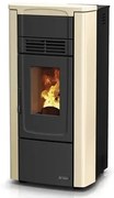 Stufa Pellet GabryElite 9,1 kW Avorio e Bordeaux