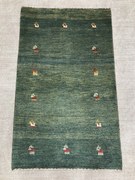 Gabbeh Tappeto 130 x 80 Verde (Iran) Annodato A Mano