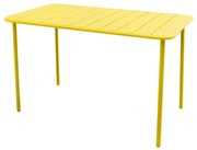 Tavolo da pranzo per giardino Cafe in acciaio con piano in alluminio per 4 persone 70x120cm