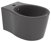 Bidet sospeso grigio lucido soft OLYMPIA CERAMICA L 36 x H 42 x P 55 cm