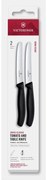 Victorinox - Set di coltelli da cucina per verdure SWISS CLASSIC 11 cm, 2 pezzi, nero