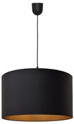 Lampadario su corda ALBA 1xE27/15W/230V d. 45 cm nero/oro