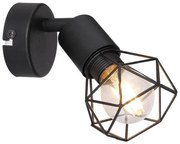 Globo - Luce Spot da parete a LED XARA 1xE14/6W/230V nero
