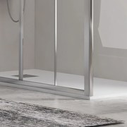 Kamalu - Box doccia 170x90 doppio scorrevole altezza 180cm | KAM-KNF6000S