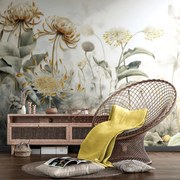 Carta da parati – Fiori avvolti dalla natura