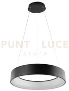 Lampadario a sospensione led noah nera 60w 8000lm cct 3000k 4000k 6...