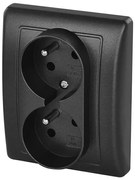 Double home presa 250V/16A antracite