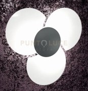 Clover applique-plafoniera d.45 cm 3 luci grigio antracite 1114-45-ga
