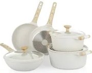 Batteria pentole 8 pezzi Bambù bianca