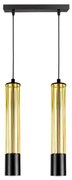 Lampadario a sospensione con filo PRESCOT 2xGU10/40W/230V oro
