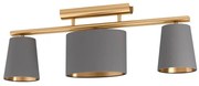 Plafoniera glamour Almeida ottone IP20, 3XE14