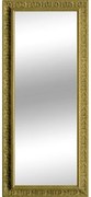 Specchio rettangolare in legno oro 58 x 143 cm