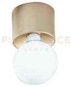 Plafoniera bow 1 luce attacco e27 oro lampadina non inclusa