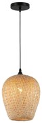 Lampadario a sospensione con filo ALMA 1xE27/60W/230V diametro 23 cm bambù