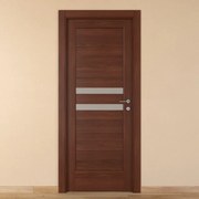 Porta battente Malawi 1 noce L 60 x H 210 cm sinistra