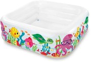Intex - Piscina gonfiabile quadra aquarium +3 anni - cm.159x159x50h. - peso kg.3,60 (57471)