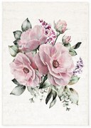 Tappeto lavabile rosa e crema 100x140 cm New Carpets - Oyo home