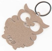 Porta chiavi gufino 2 beige in ferro