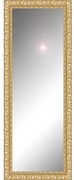 Specchio rettangolare in legno oro 125 x 40 cm