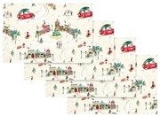 Tovagliette in set in cotone 4 pz 30x46 cm Christmas Town – Catherine Lansfield