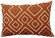 Fodera per cuscino DKD Home Decor 60 x 1 x 40 cm Terracotta Geometrico