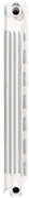 Radiatore acqua calda PRODIGE MODERN in alluminio, 6 elementi, interasse 700 mm, bianco