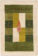 Gabbeh Tappeto 180 x 120 Verde (Iran) Annodato A Mano