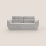 Cerbero divano 2 e 3 posti in morbido bouclé impermeabile T07 grigio