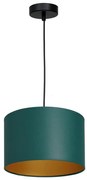 Lampadario a sospensione con filo ARDEN 1xE27/60W/230V diametro 25 cm verde/oro