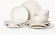 Servizio di piatti fatti a mano Nordic Vanilla, 4 persone (12 pz)