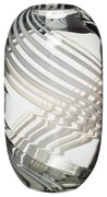 Vaso in vetro grigio fatto a mano Lara - Hübsch