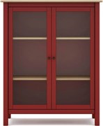 Vetrina in legno di pino rosso/naturale 90x110 cm Misti - Marckeric